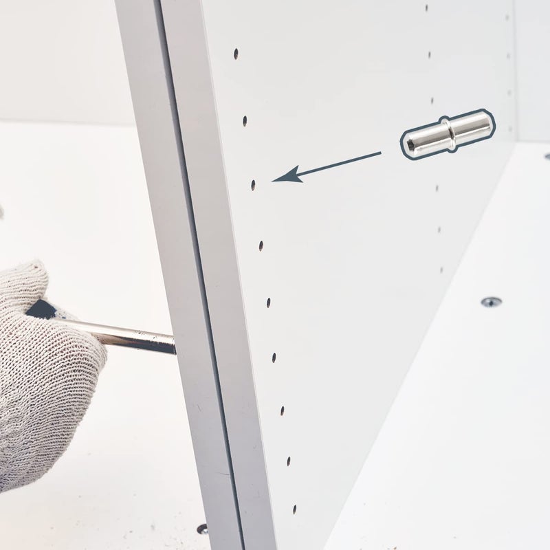 POWERTEC QP1203 Cylindrical Shaped Shelf Pins 5mm, 5 mm, Nickle - Image 3